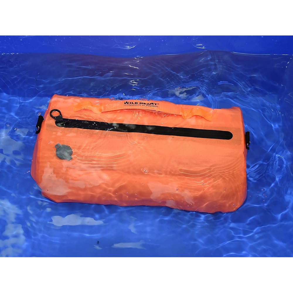 WILD HEART 15L Swimming Waterproof Bag Surf Bag Floating Bag Breathable Shoulder Strap Airtight Zipper