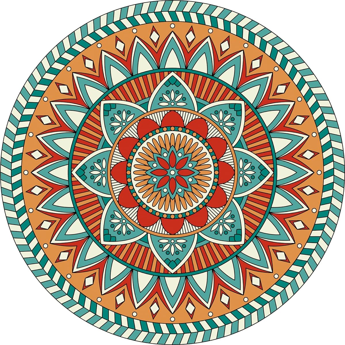 Hard Puzzles for Adults Over 1000 Pieces Round Mandala Puzzle Colorful Gradient Puzzle 1000 Pieces Impossible Difficult Jigsaw Puzzle 1000 Pieces
