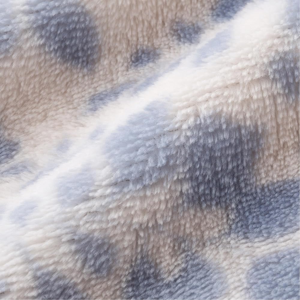 nishikawa Warm Duvet Cover Soft Flannel Ornament Pattern Blue PI03050080