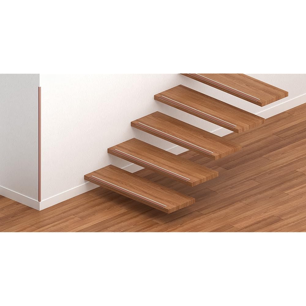 Assist marmetti stairs non-slip terracotta 670mm with double-sided tape fall prevention safety measures 13-M67TE set of 15