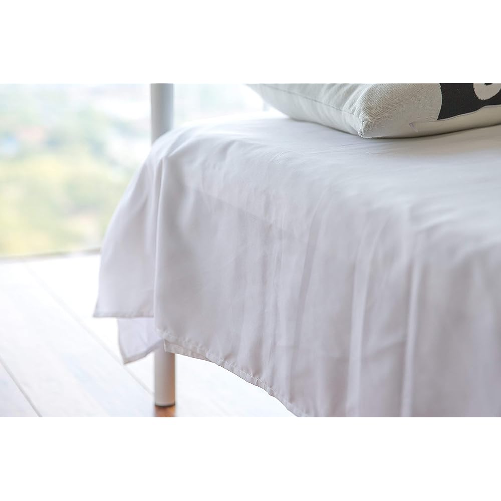 Bed sheet flat sheet single white (150cm x 250cm) commercial bed sheet set of 5 mattress cover upper sheet white