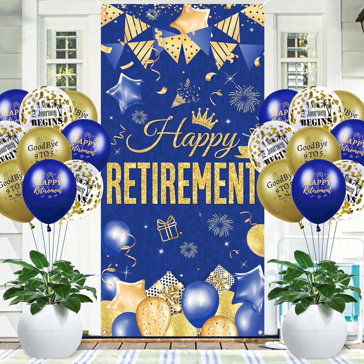 Blue Gold Retirement Banner