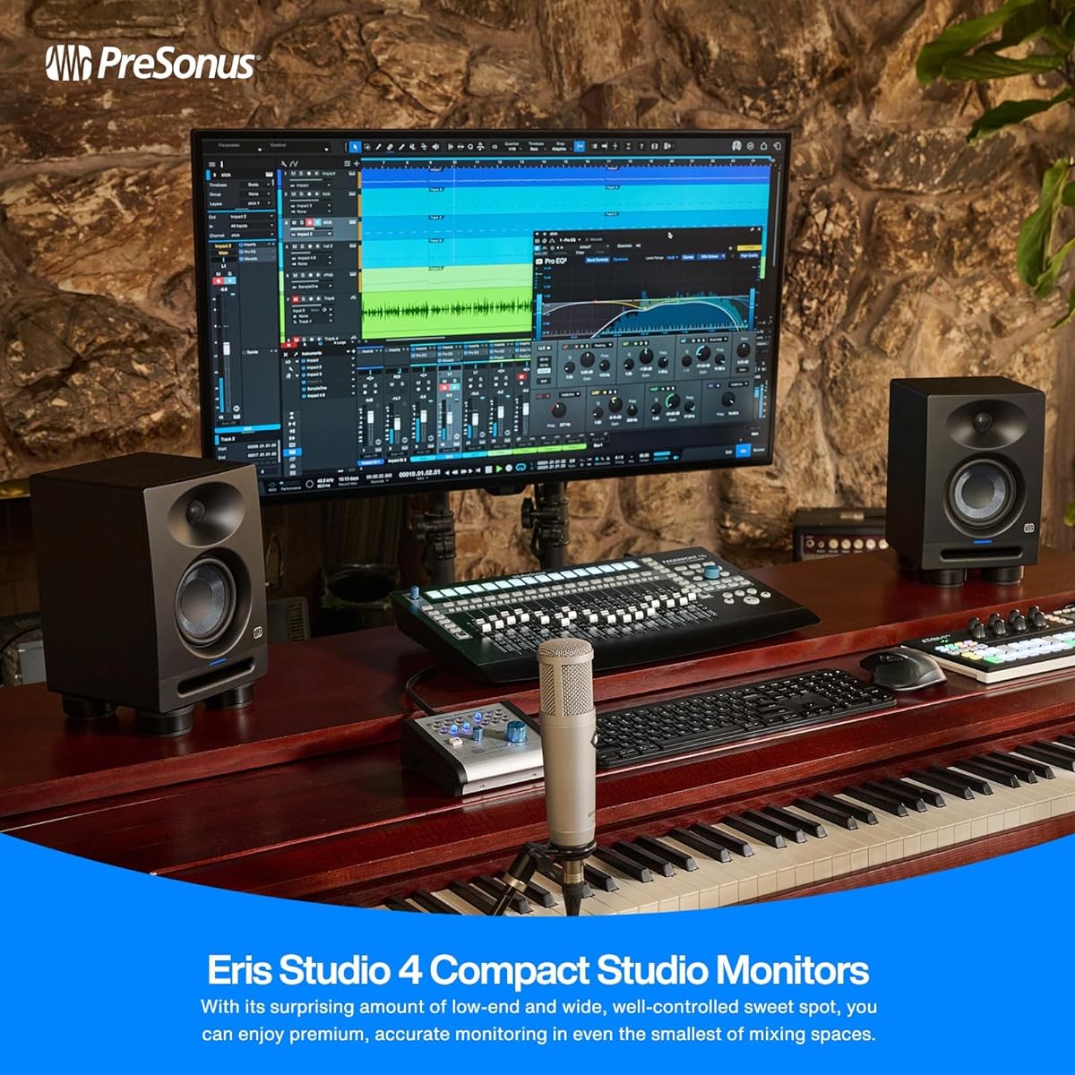PreSonus/Eris Studio 4 2-way active studio monitor with EBM waveguide (1 piece)
