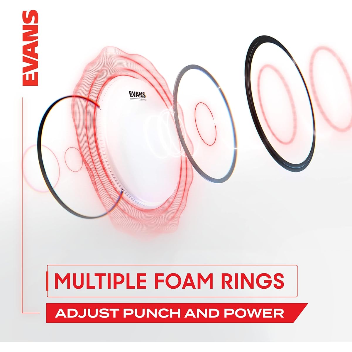 EVANS EMAD Bass Drum Head BD26REMAD / EMAD Bass Resonant (single-ply, 7.5mil) 26 inch [Official Japanese Product]