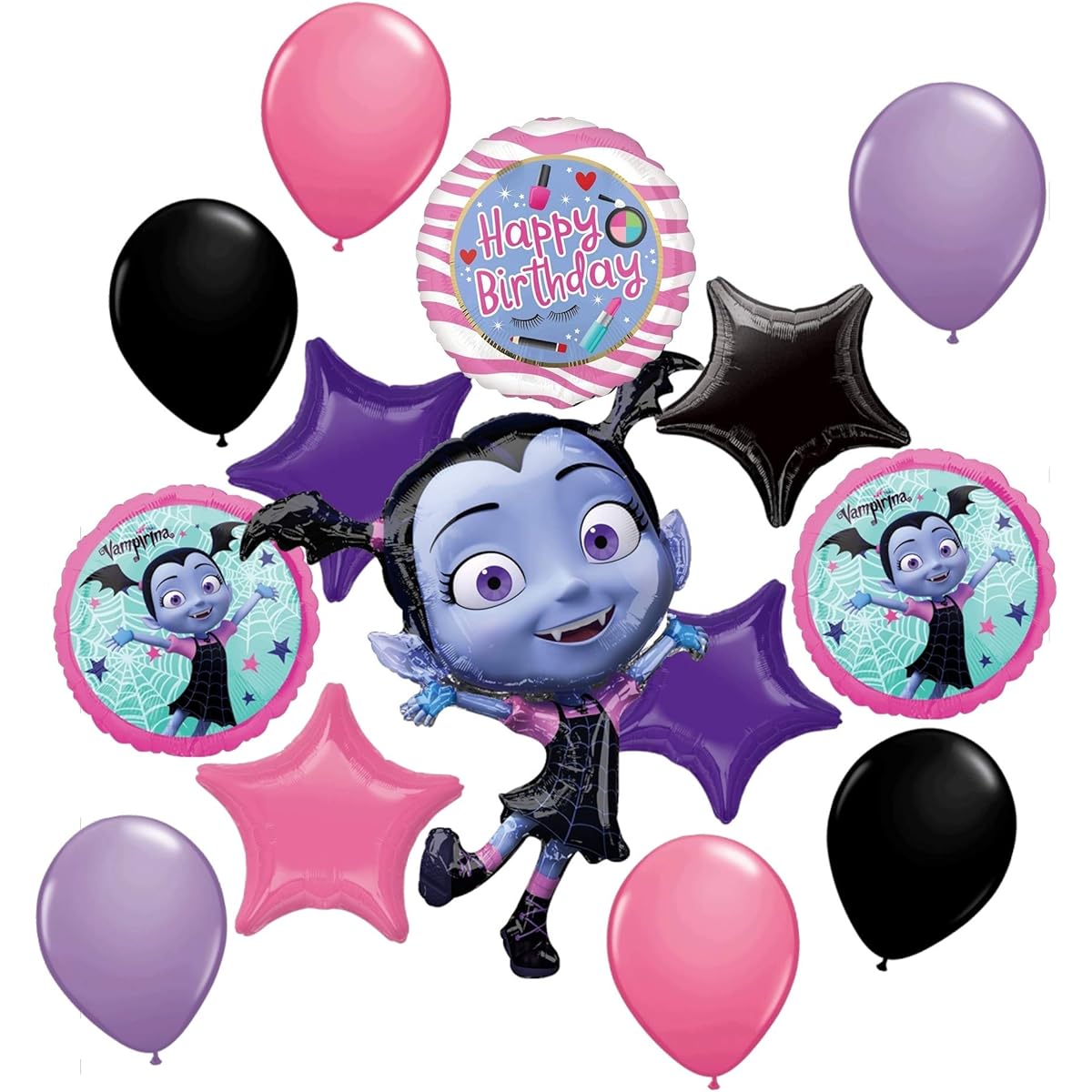 Vampirina Party Supplies Birthday Balloon Bouquet Decoration 14 Piece Kit