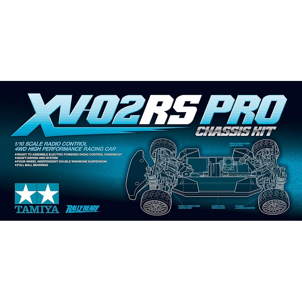 TAMIYA 1/10 Electric RC Car Series No.726 XV-02RS PRO Chassis Kit 58726