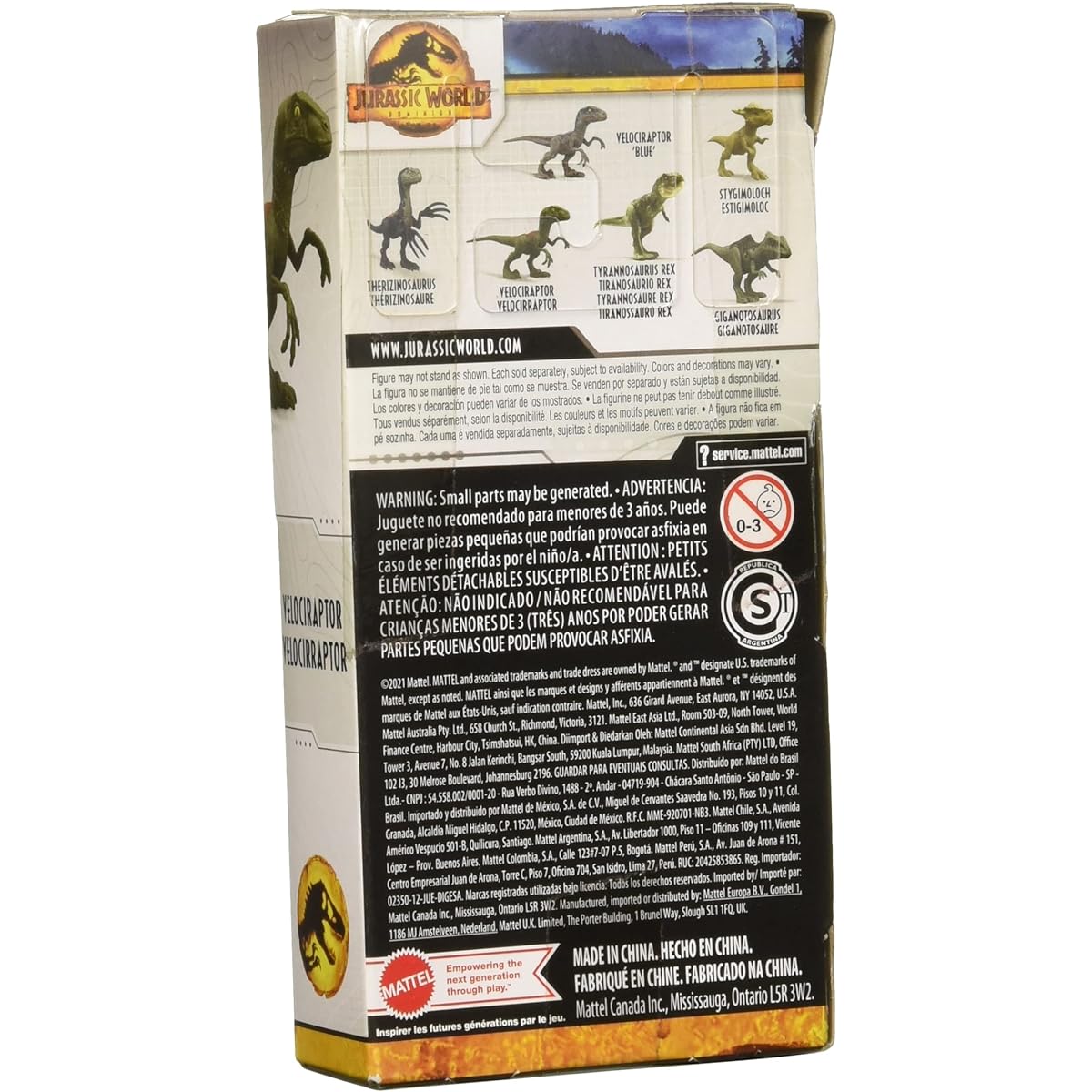Velociraptor Jurassic World 6 inch Dinosaur Figure