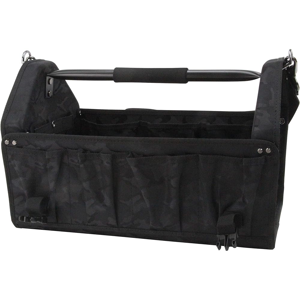 SK11 Tool carry bag W440 x H280 x D250 STC-HP-Meisai BK with lid Camouflage black