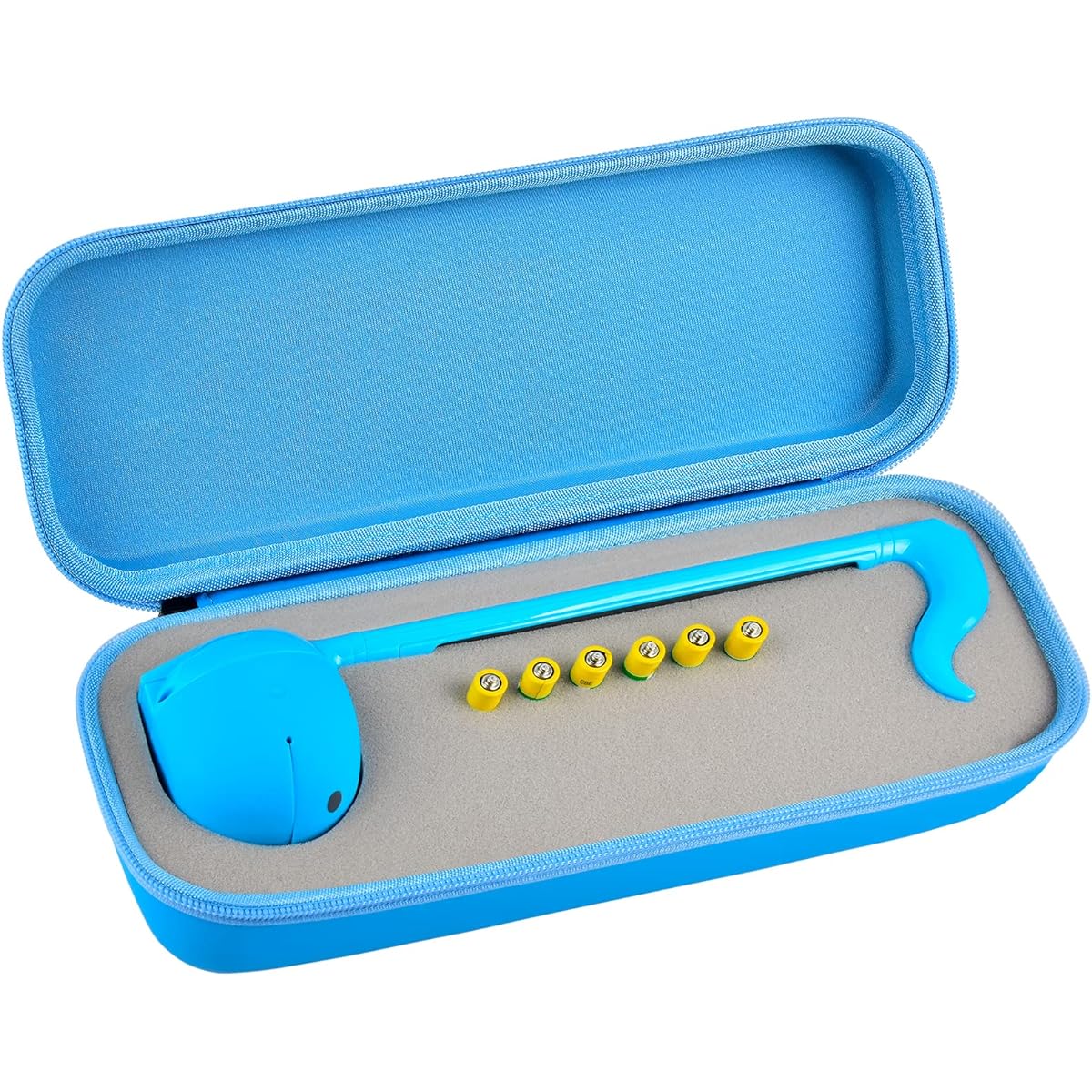 Case, storage holder compatible with Otamaton Japanese electronic musical instrument portable synthesizer by Cube/Meiwa Denki only fits for Regular Blue