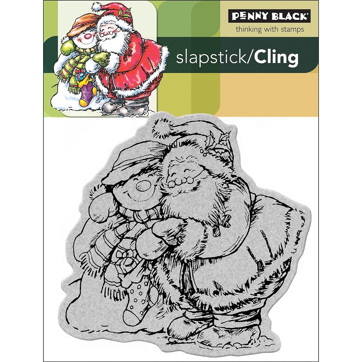 Penny Black Cling Rubber Stamp 4"X5.25" Sheet-Holiday Hug (Parallel Import)