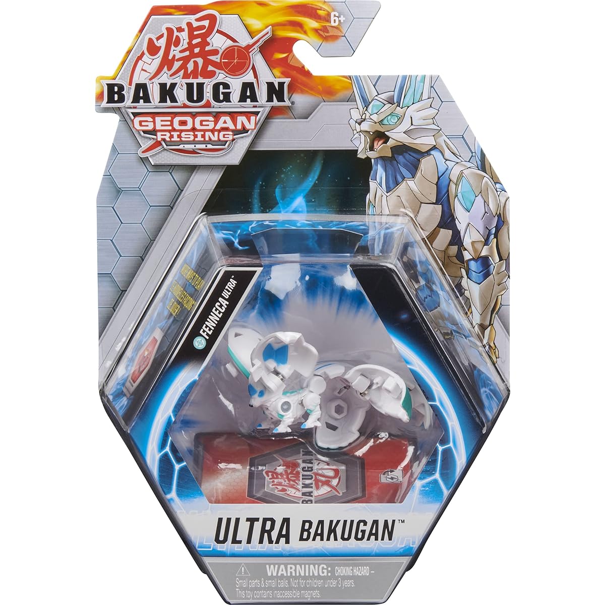 Bakugan Ultra Fenneca 3-inch Tall Geogan Rising Collectible Action Figure and Trading Card