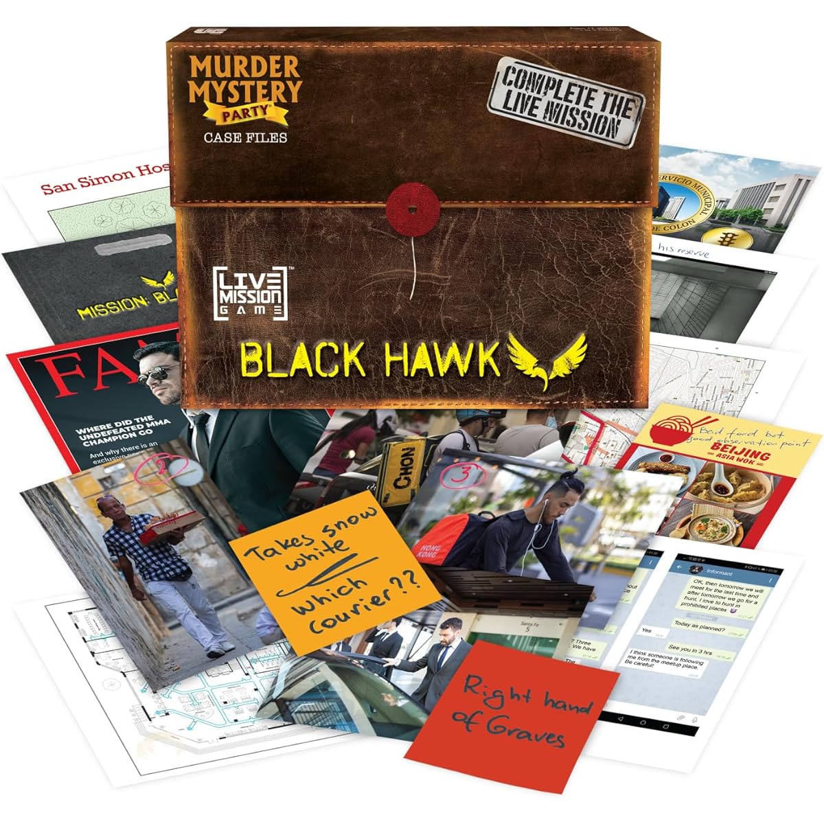 Murder Mystery Party Mission Black Hawk Live Mission Case File