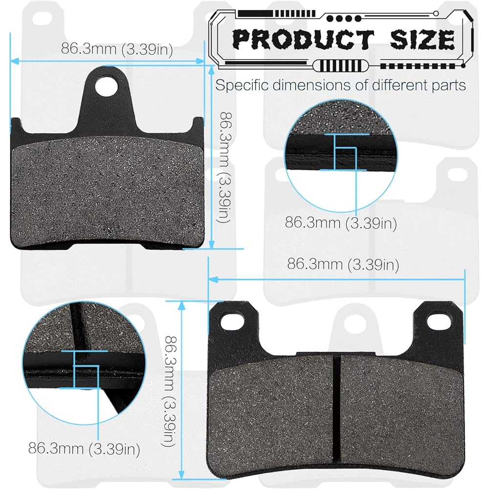 LOCOPOW Brake Pad Suzuki GSXR 1000 2004-2006 / GSXR 600 2004-2005 / GSXR 750 2004-2005