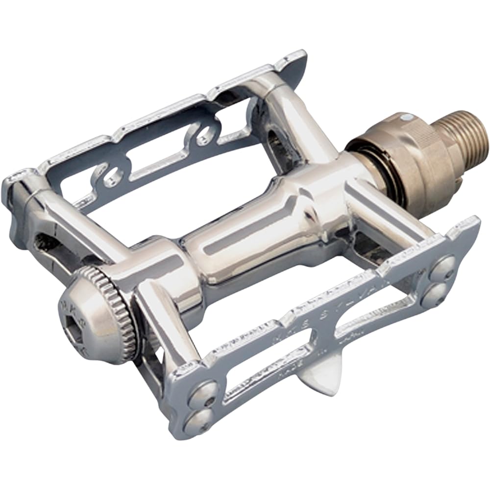 MKS (Mikashima) Pedal Sylvan Track Next [SYLVAN TRACK NEXT] Silver Left and Right Set