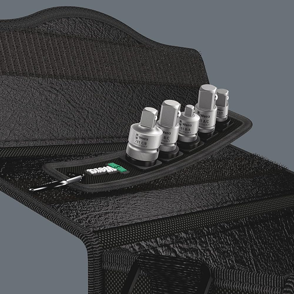 Wera 05042680001 | Socket wrench connection parts set 781/5 6 pieces [Japanese regular import product]