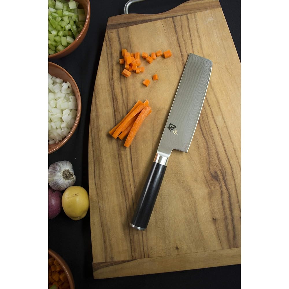 Kairushi Shun Classic Nakiri 165mm Made in Japan Shun Stainless Steel Knife Vegetable Knife