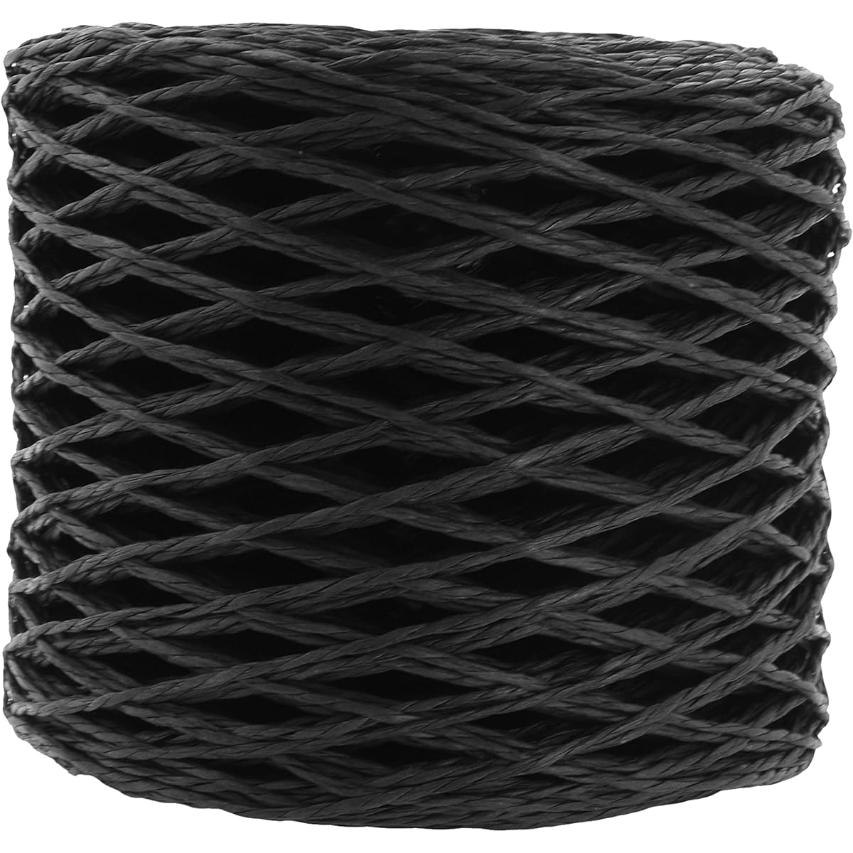 Mandala Crafts Black Twisted Paper Rope for Crafts, Raffia Twine for Crocheting, 1/16 Inch, 200 Yards, Raffia Paper, Raffia String for Gift Wrapping