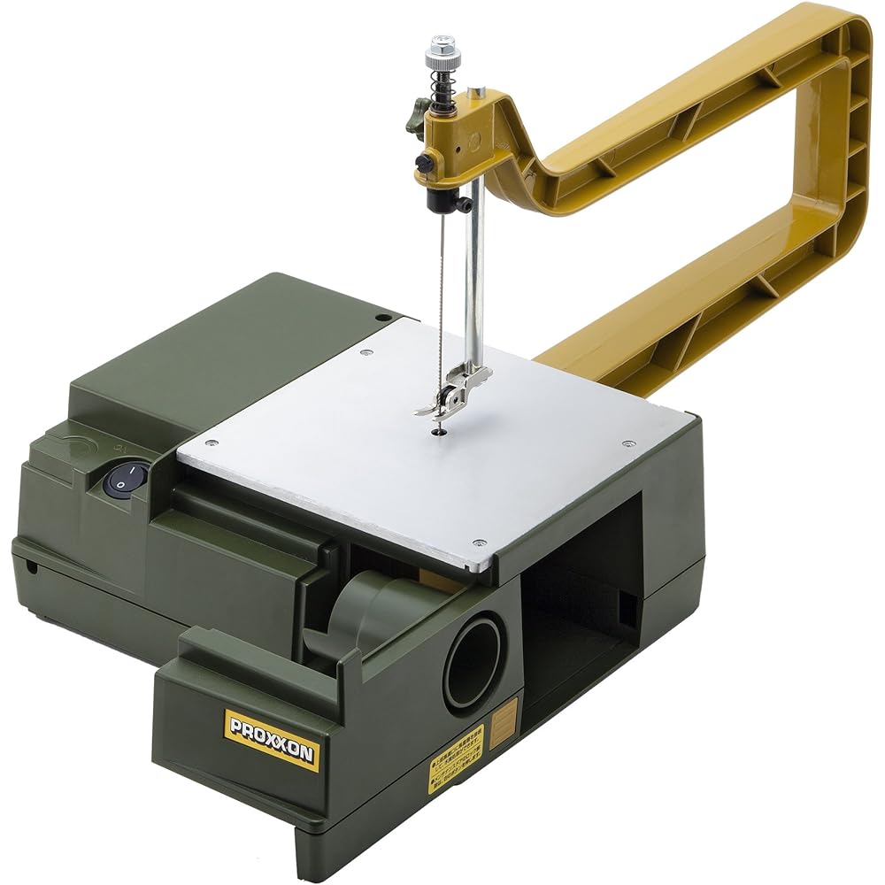 PROXXON Copping Saw Table Low-end model Recommended for easy use of electric scroll saws Comes with 2 of each of 3 types of scroll saw blades No.27081