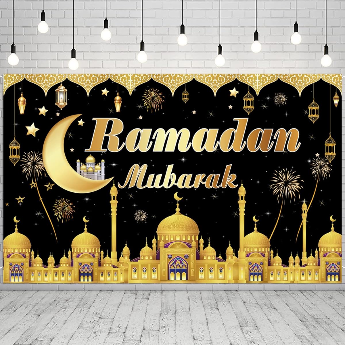 Ramadan decorations, Ramadan banner backdrop, Ramadan decorations for home, Islamic Ramadan Mubarak party decorations