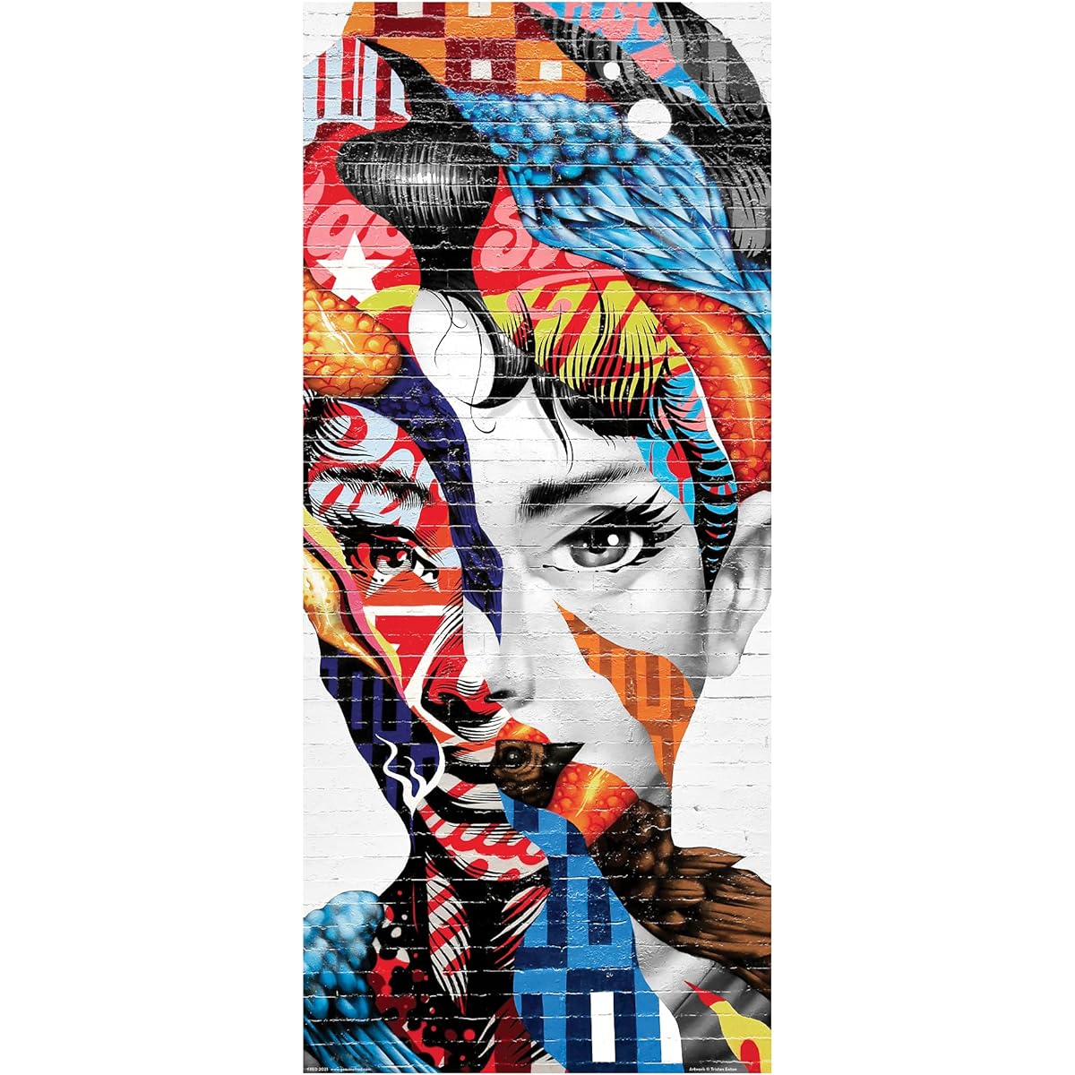 Mulberry Fred Audrey 1000 Piece Puzzle by Tristan Eaton, 14x32 Inch Assorted (5289215)