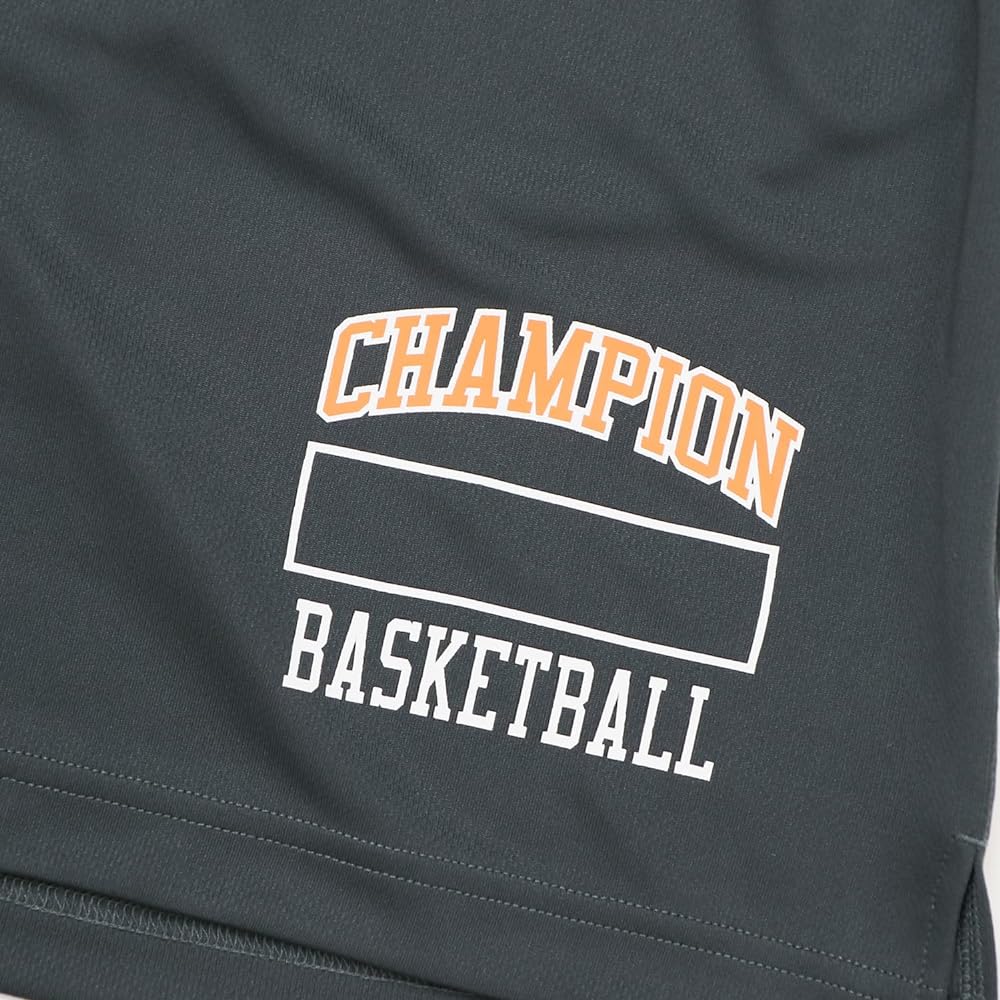 Champion C3-YB555 Men's Shorts, Antibacterial and Odor Resistant, Quick Drying, Stretch, Graphic Print Shorts, Basketball