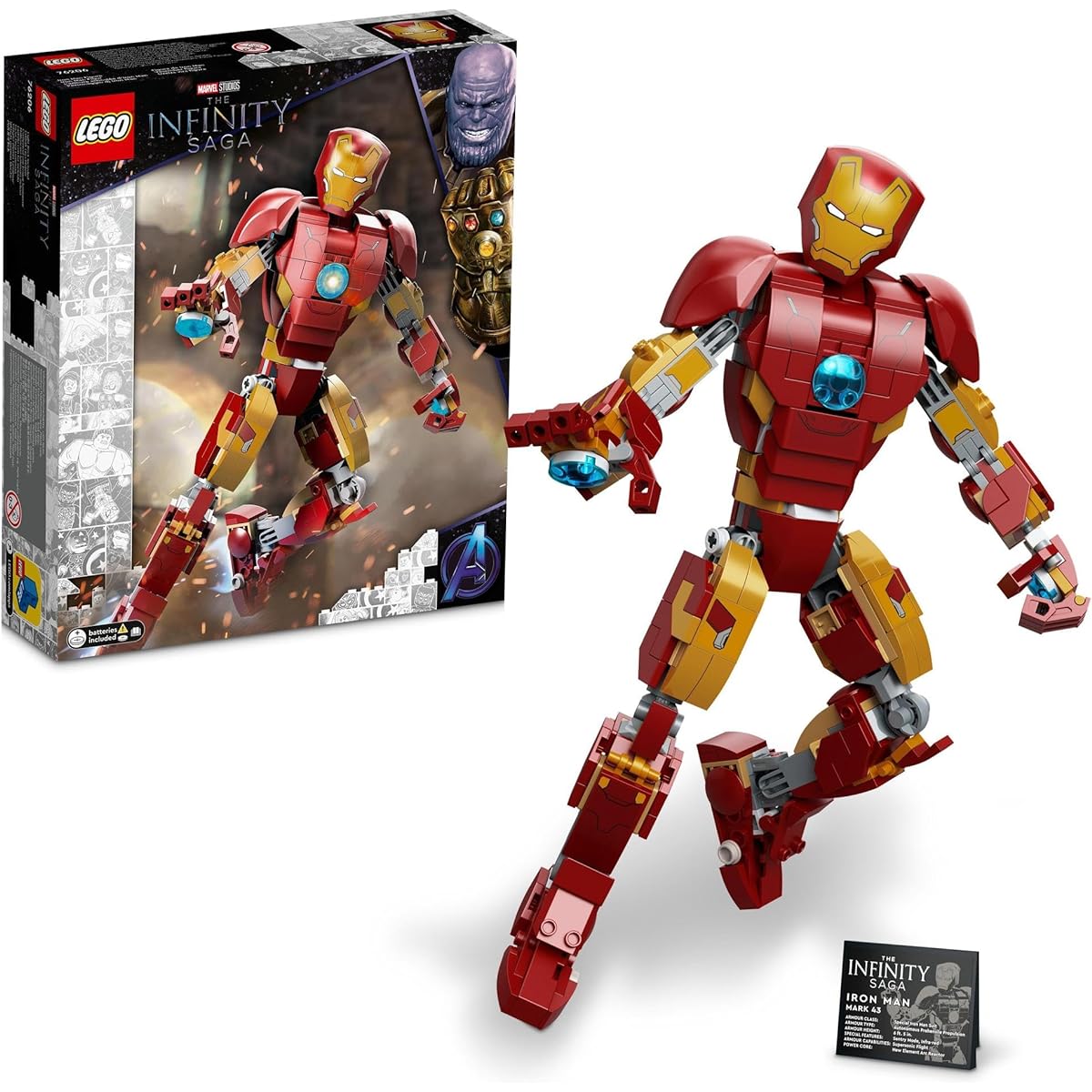 LEGO Super Heroes Iron Man Figure 76206 Toy Blocks Gift Superhero American Comic Sentai Hero Boys Ages 9 and up