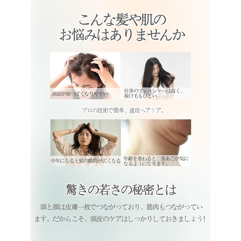 [New in 2024] Electric brush, RF facial device, lift brush, scalp EMS brush, electric scalp brush, EMS RF EP, micro-current LED light beauty salon, 4 modes, scalp, facial muscles, scalp care, Type-C rechargeable, cordless, gift, Japanese instructions inc