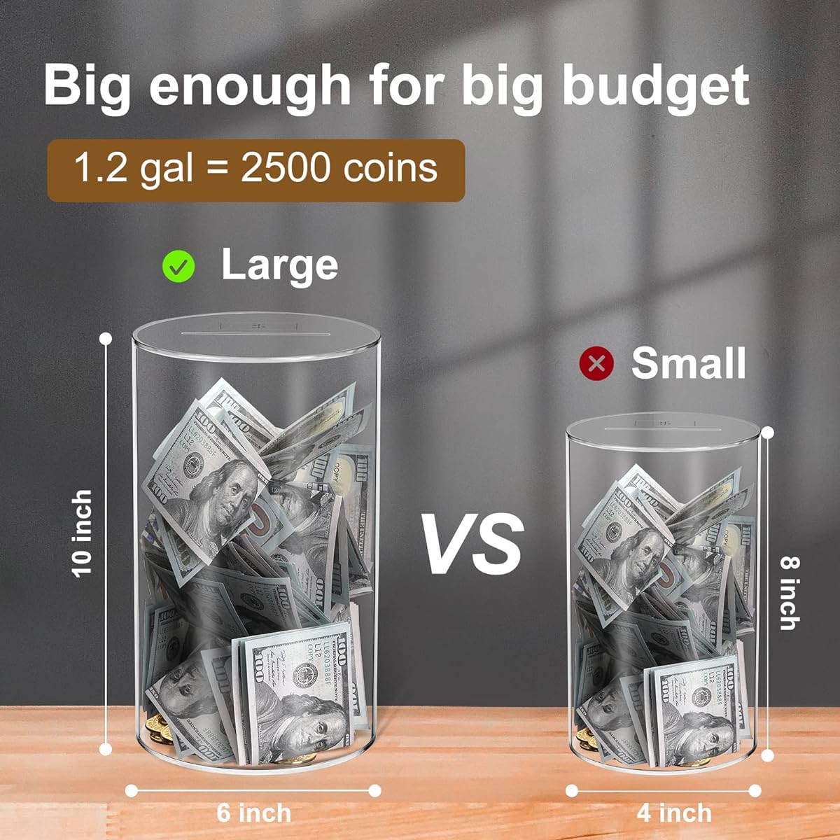 clear piggy bank acrylic piggy bank large glass piggy bank for adults need to be broken to open unbreakable piggy bank acrylic clear money box