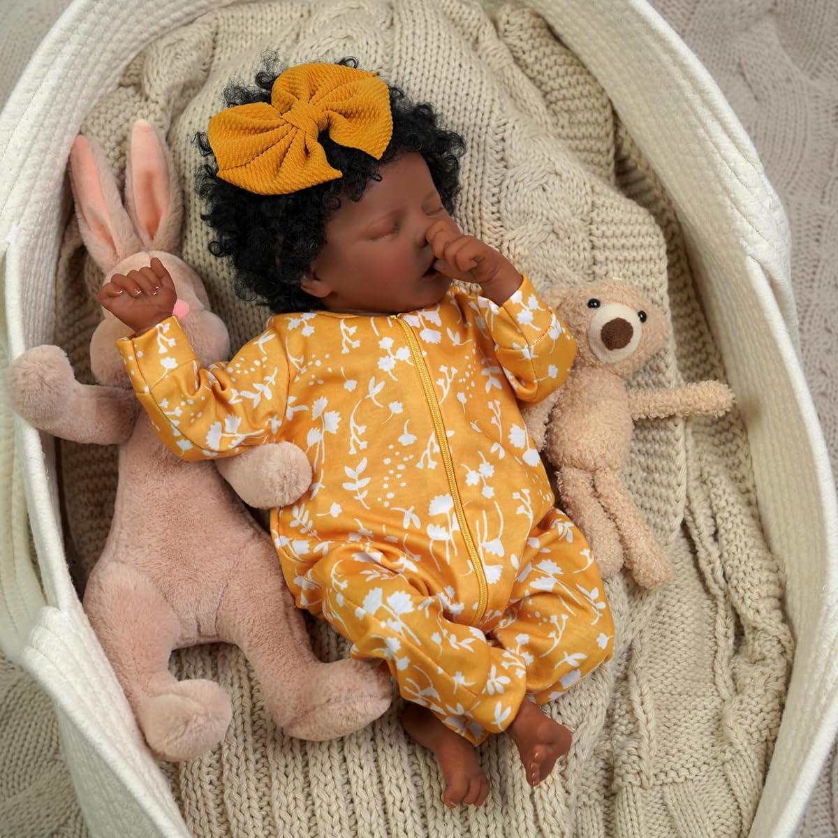 JIZHI Reborn Baby Doll 17 Inch Soft Body Realistic Newborn Baby Doll