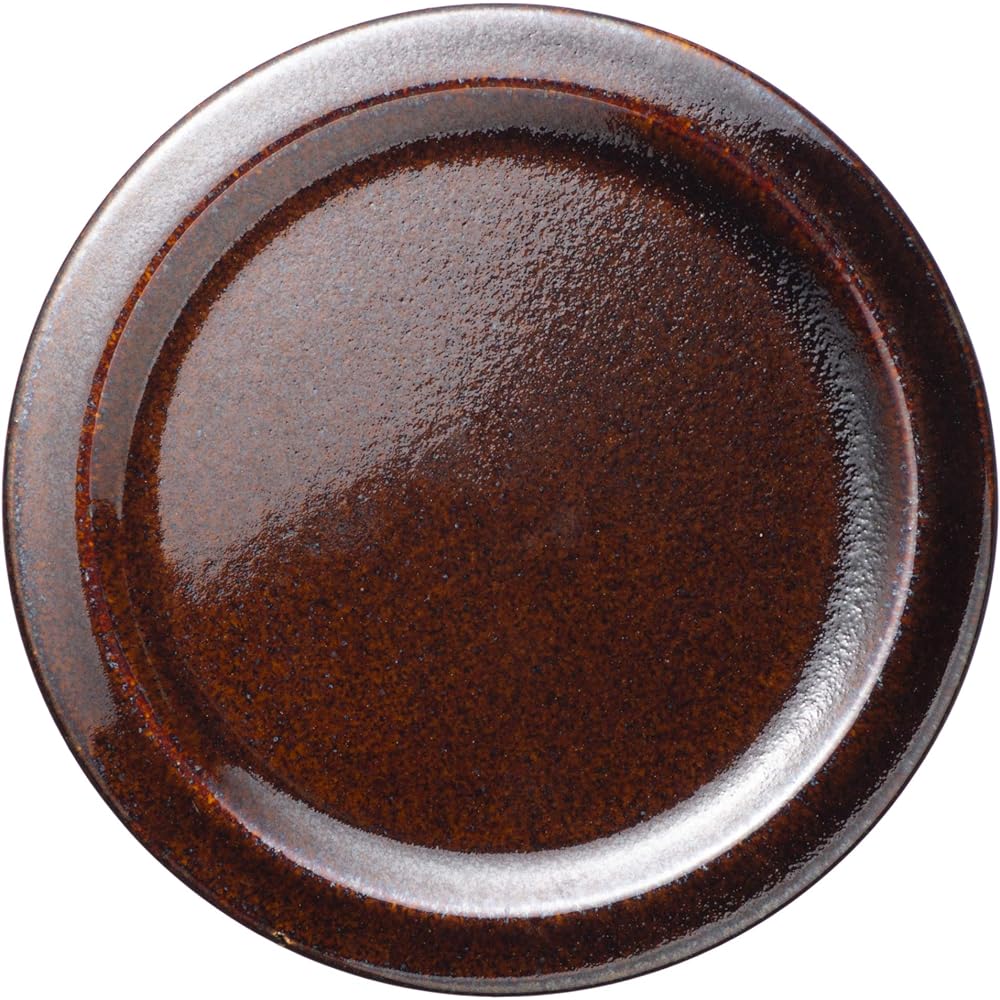 Hase Seitou Hasenen Pickled Vegetable Container with Weight and Recipe Approx. 13.5cn Approx. 1000ml American Glaze ACT-32 Brown