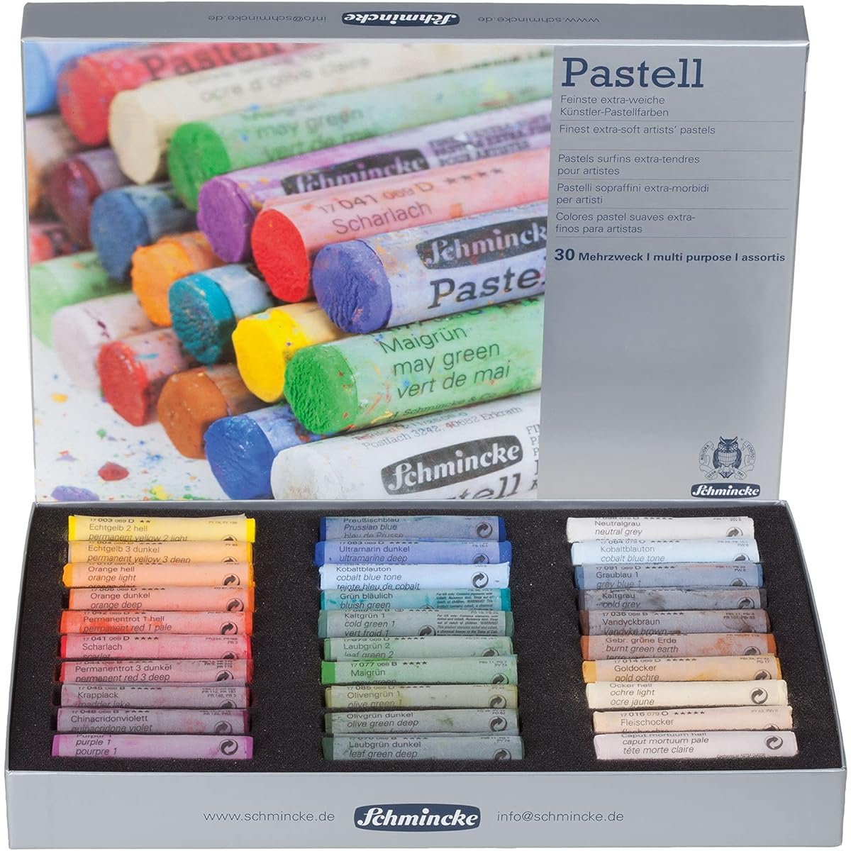 Schmincke Soft Pastel 30-color paper box set