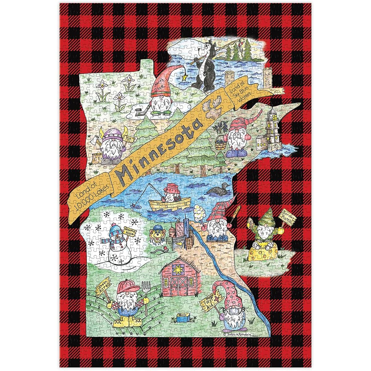 Turner Licensing Gnome Sweet Gnome Minnesota Puzzle 1000 Piece (8410506)