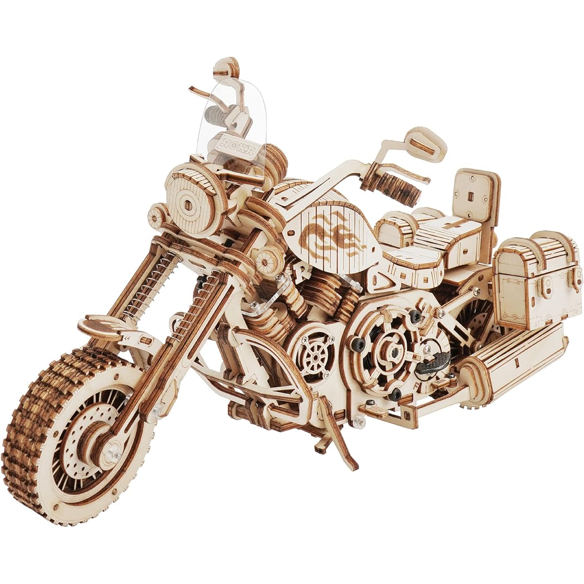 Robotime 3D Puzzle, Wooden Puzzle, Bike, Craft, Gift, Toy, Educational Toy, Boy, Girl, Adult, Kindergarten Entry Gift, New Year, Gift, Birthday, Christmas, Present, Motorcycle -LK504