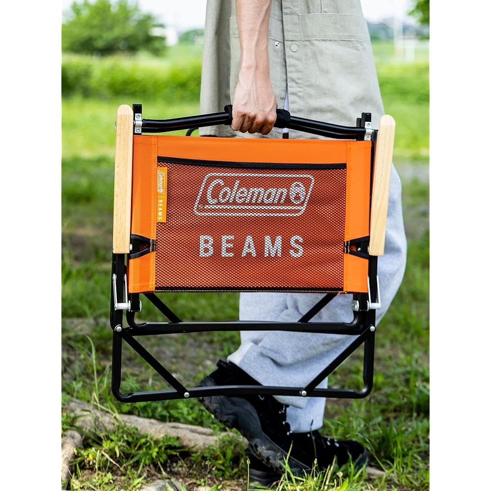 (BPR BEAMS)bpr BEAMS/Miscellaneous Goods Hobby Sports Coleman × BEAMS Special Order Fire Side Folding Chair ORANGE FREE