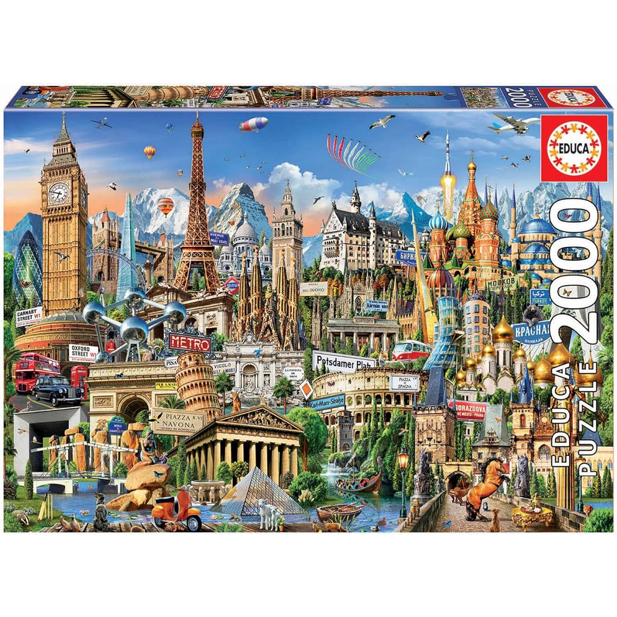 Educa Puzzle. Europe Landmarks 2000 for you
