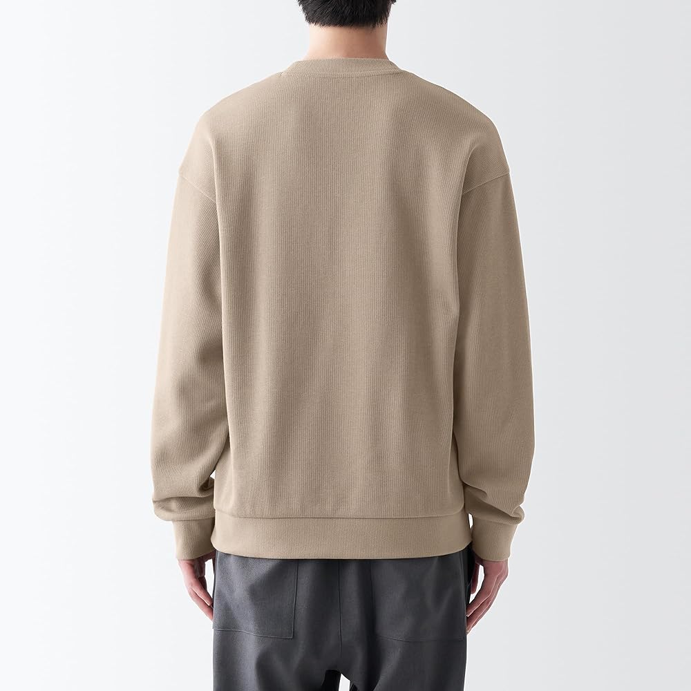 MUJI Men's Double Knit Sweatshirt Sweatshirt