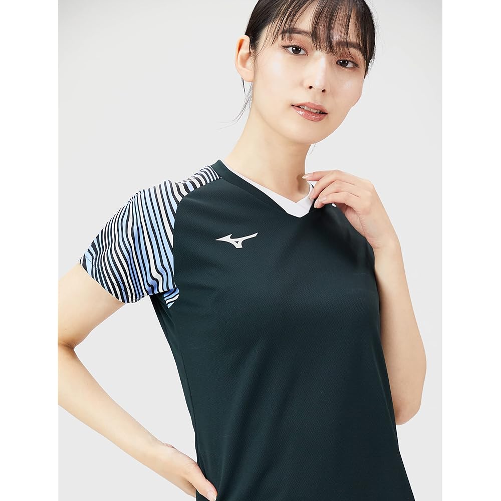 Mizuno 62JA2701 Women's Tennis Wear Game Shirt Sweat Absorbent Quick Drying Dynamotion Fit Badminton
