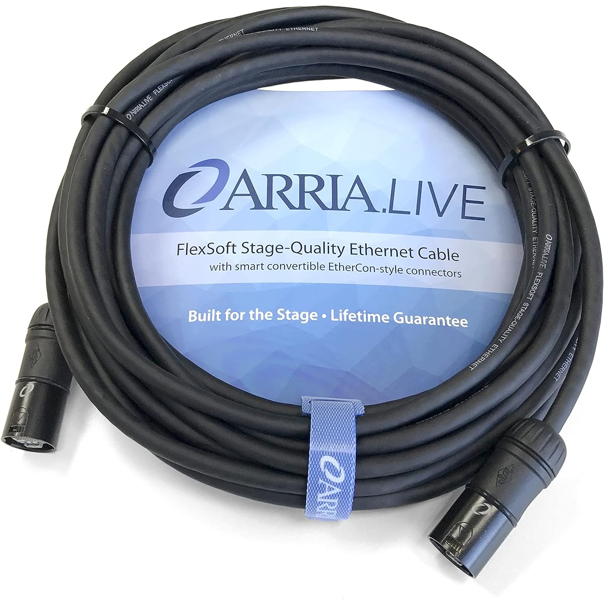 FlexSoft Stage Quality Ethernet Cable with Smart Convertible Ethernet Style Connector (100")