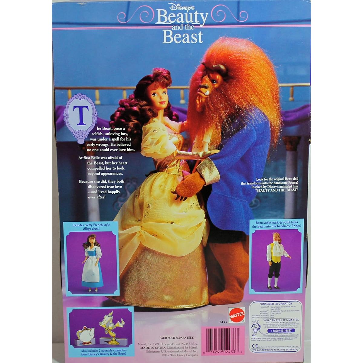 Disney Beauty and the Beast Gold Belle doll