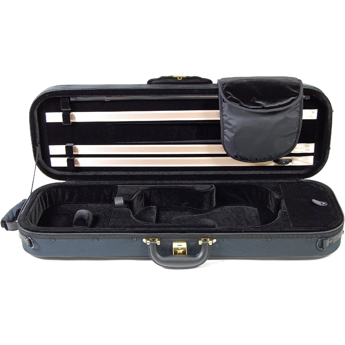 Super Light Oblong Violin Case (Square Type) Black
