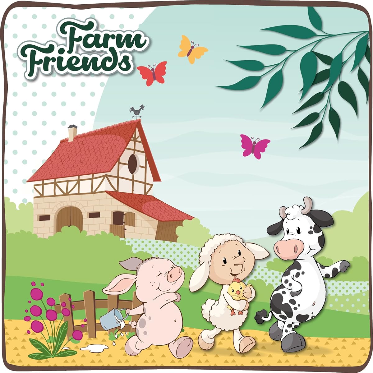 Farm Friends Sheep Classic Plush Toy 52cm Doll Interior Cushion Gift Present Germany Eco Material Animal Sheep