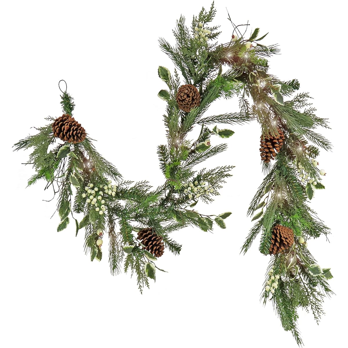 National Tree Company Decorative Artificial Swag, Green, HGTHY63-30030SB