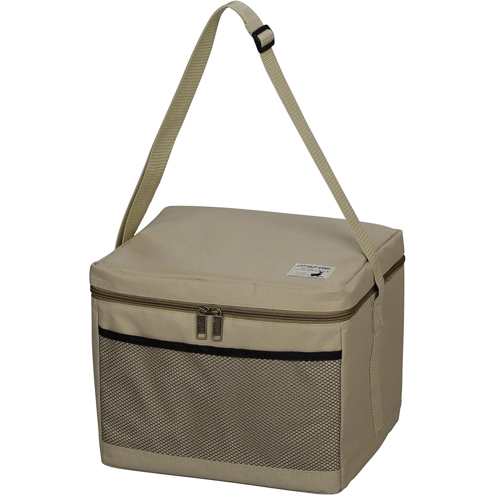 Captain Stag (CAPTAIN STAG) Cold Bag Soft Cooler Bag Foldable Storage [6/10/15/24/30/35L] [Silver/Khaki] Delice