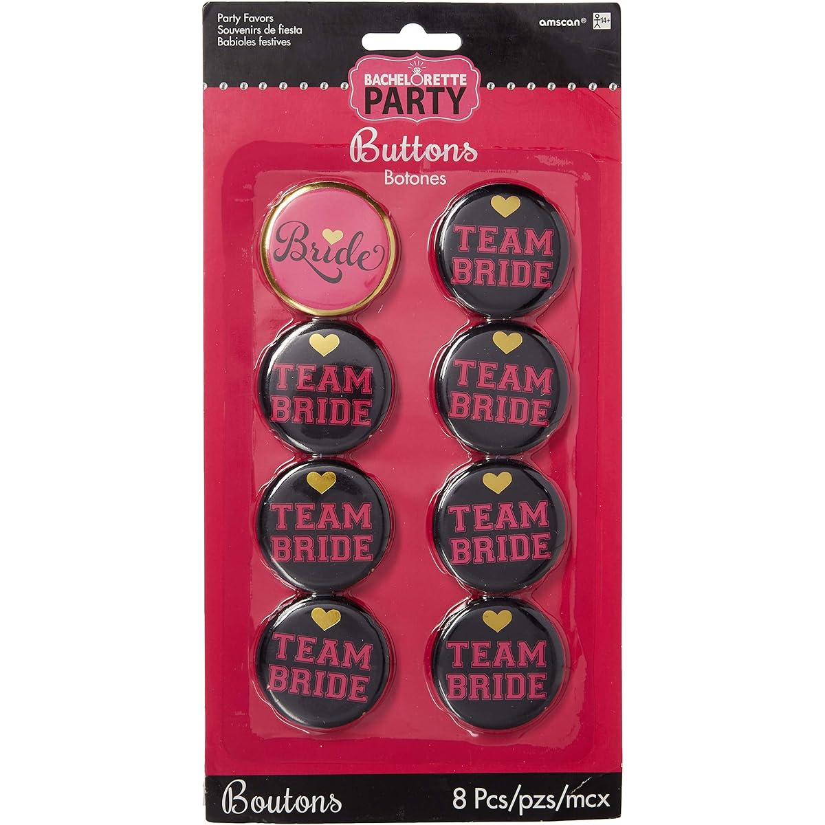 Team Bride Badge Set of 8