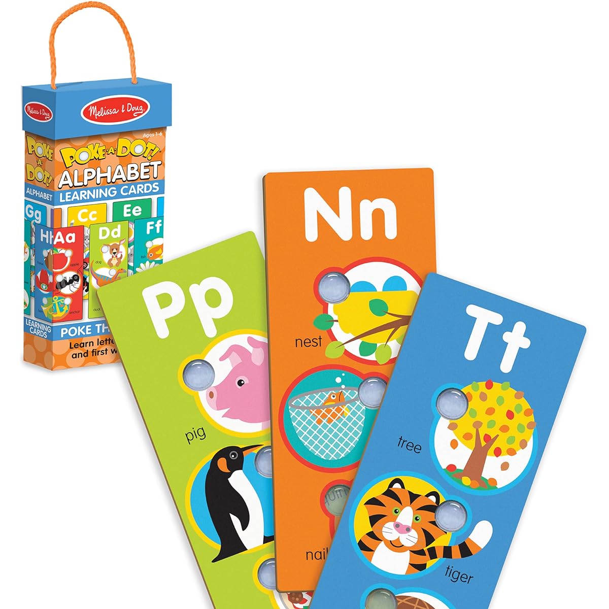 Melissa & Doug Learning Cards Poke-the-Dot Alphabet