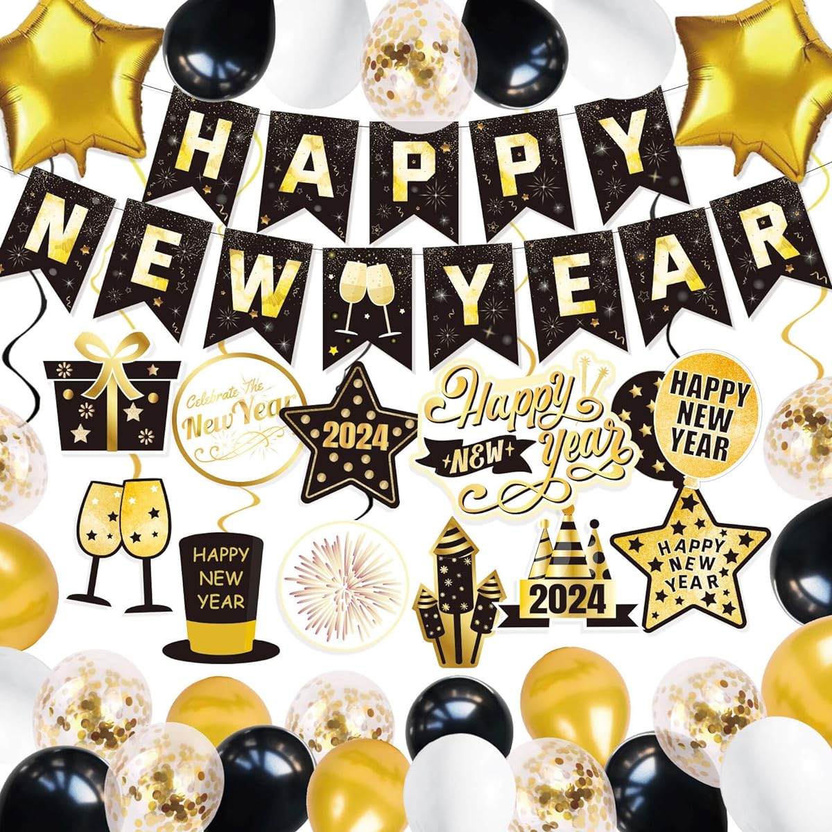 Happy New Year Decorations 2023 New Year Party New Year Decorations 2023 Banner Decorations 2023 Decorations New Year Home and Ceiling Decorations