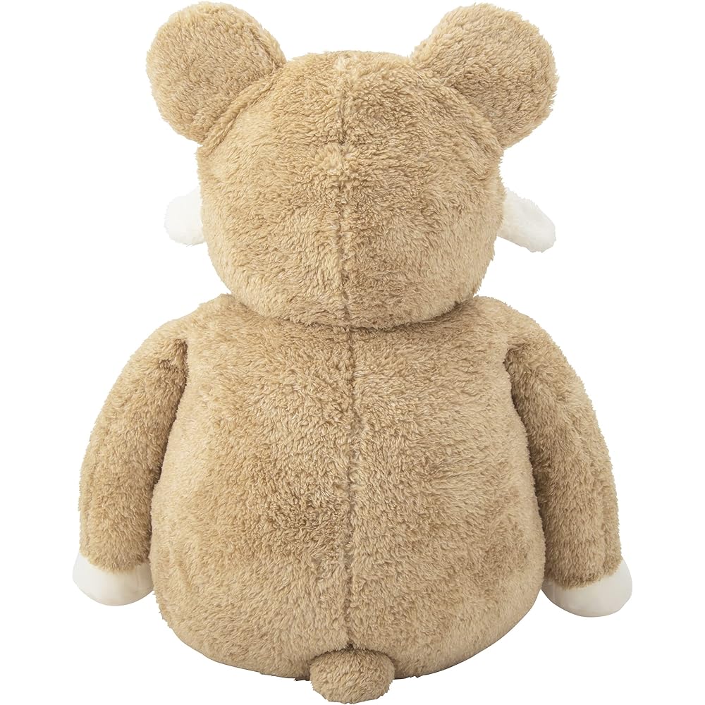 Ribuhaato Body Pillow Sheep Maple Animal Food Maple Beige BIG Size (Total Length Approx. 90cm) Cute Fluffy 97001-13