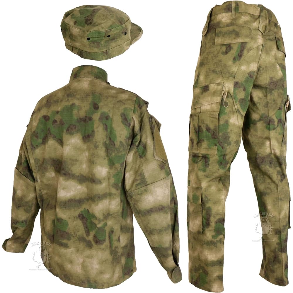 Camouflage clothing top and bottom/patrol cap set A-TACS FG US size S [waist around 80cm] bdu-fg01-S