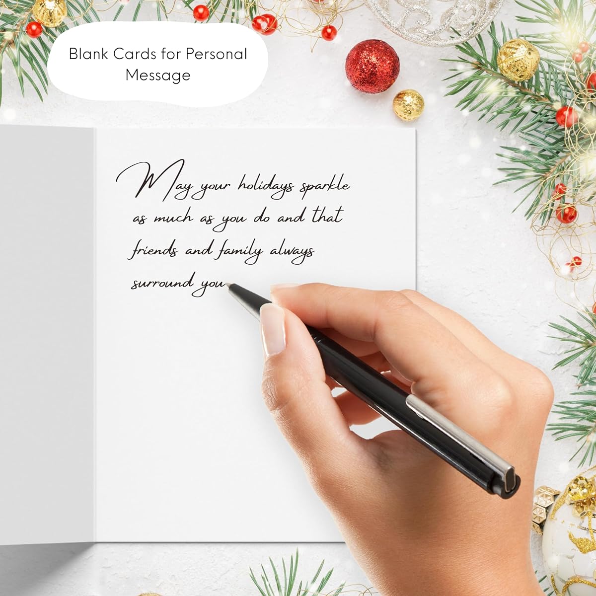 Christmas Cards Funny Sarcastic Wine Drinking Holiday Greeting Cards (Pack of 8 - Dash, Dancer, Prancer and Vixen)