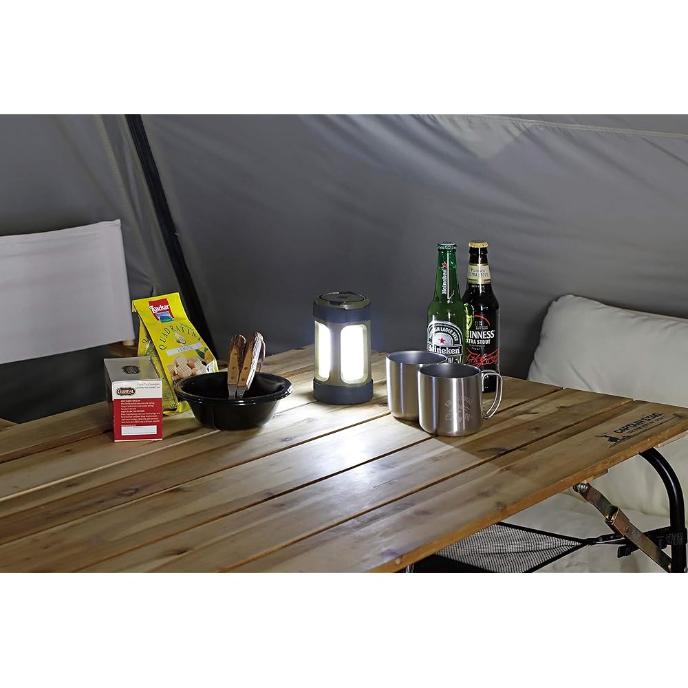 CAPTAIN STAG Lantern Light CS COB Lantern Mini 4-level adjustment [Brightness 200 lumens/Continuous lighting approximately 4 hours (High)/Continuous lighting approximately 100 hours (Night light)] UK-4064/UK-4065